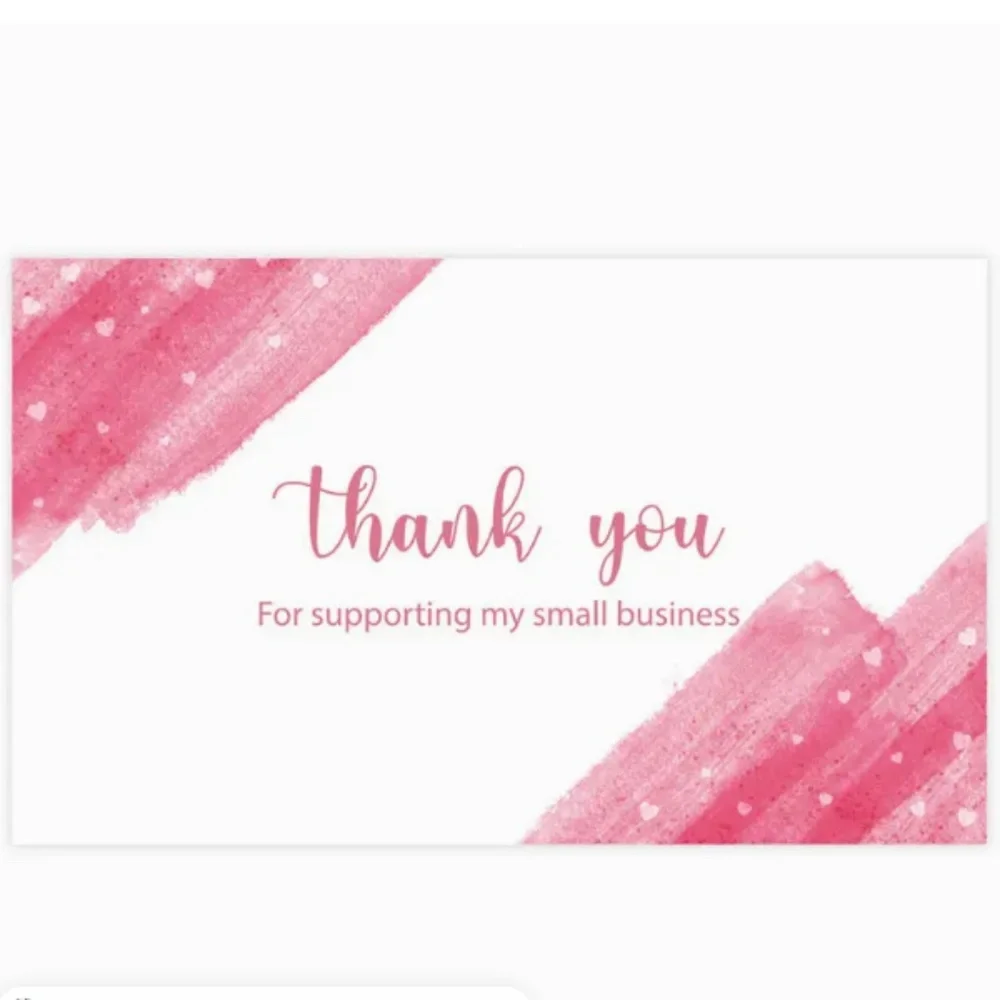 NEW 30 PCS THANK YOU FOR SUPPORTING MY SMALL BUSINESS APPRECIATION CARDS
